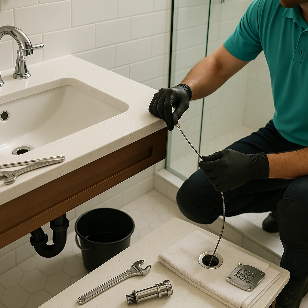 A Drain Plumbing llc bathroom sink & shower drain cleaning services - Dalton