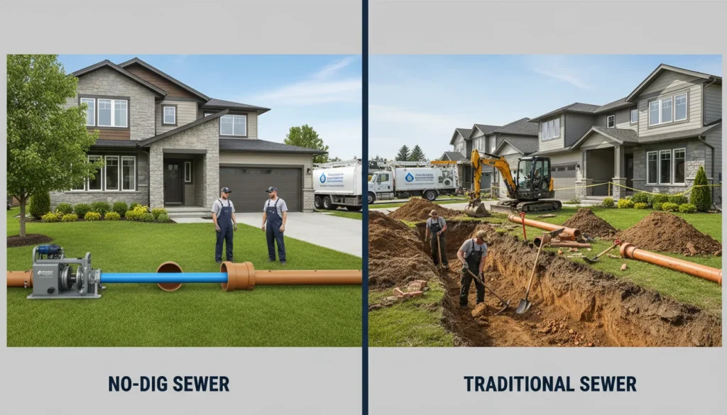 No-Dig Sewer vs. Traditional Sewer Replacement: Which Is Best for Your Dalton Property?